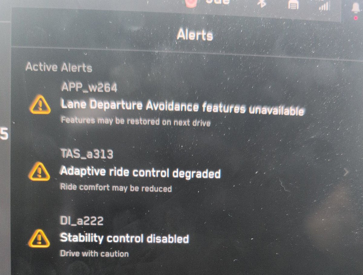 Today I got the FSD failure red hands on Cybertruck while driving on the interstate. Multiple alerts triggered and lost adaptive suspension, regen and FSD. Fortunately I was able to continue my commute because I had driver controls. What happens in the future when controls are