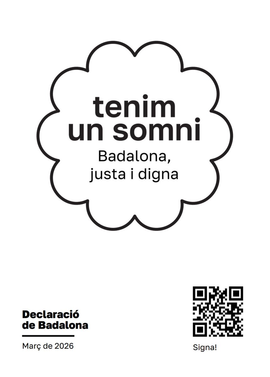 FAVBBadalona's tweet image. Tenim un somni per #Badalona i ja hi treballem:
1️⃣ Drets Humans: pilar innegociable.
2️⃣ La manca de polítiques de totes les administracions ens ofega.
3️⃣ Els problemes de les institucions no poden traslladar-se als barris ni erosionar la convivència. 🤝
#TenimUnSomni #Dignitat