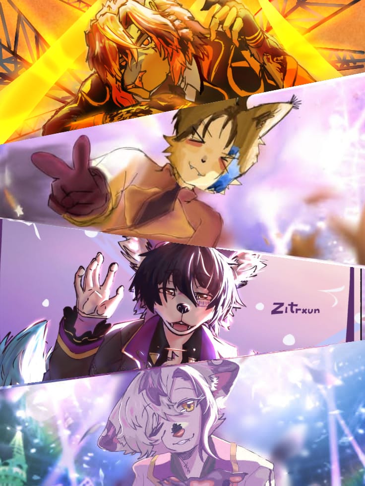 "When artistic styles are very different"

Buenas, aquí un pequeño dibujo con <a href="/Zitrxun/">Zitrxun</a> y nuestras amigas 🗣️🔥