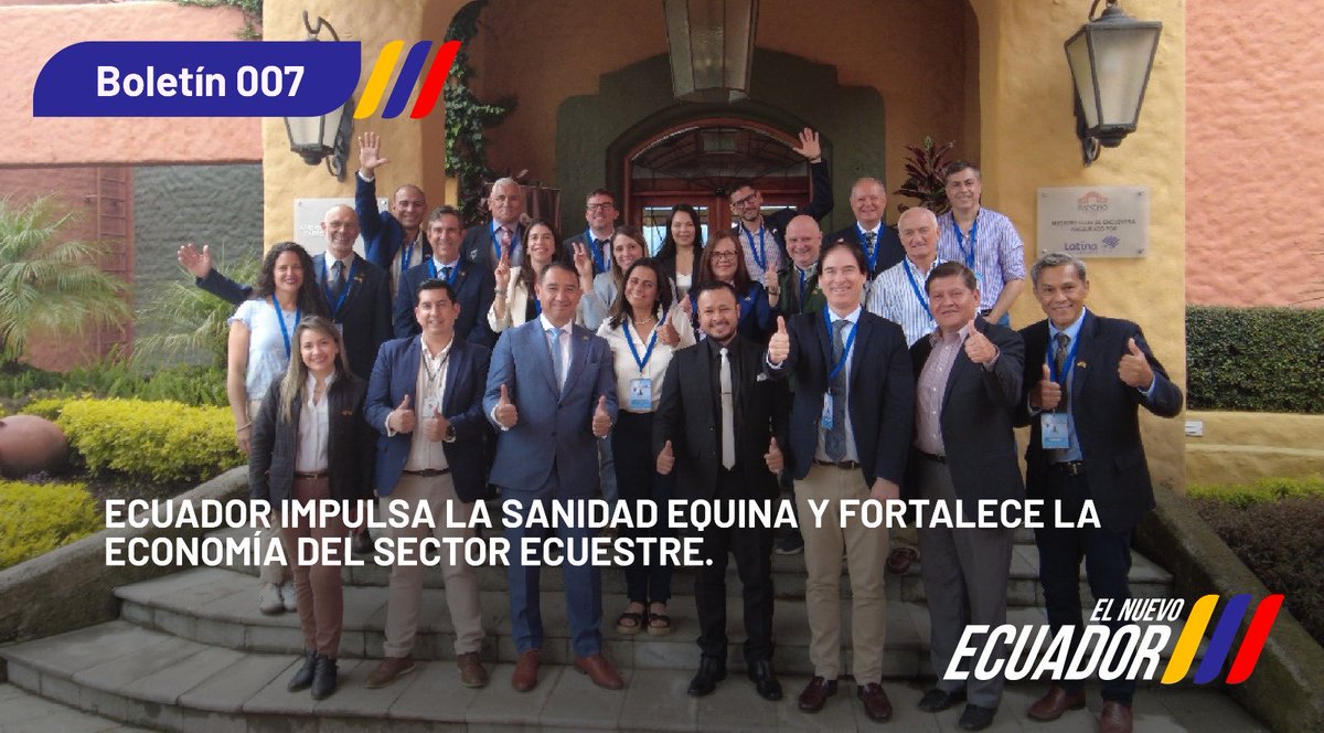 AgrocalidadEC's tweet photo. #Boletín 📰| Ecuador 🇪🇨 impulsa la sanidad equina y fortalece la economía del sector ecuestre. 🐴

🔎 Infórmate aquí ⬇️

https://t.co/PVfhU75vT9 https://t.co/39ooXN9Dma