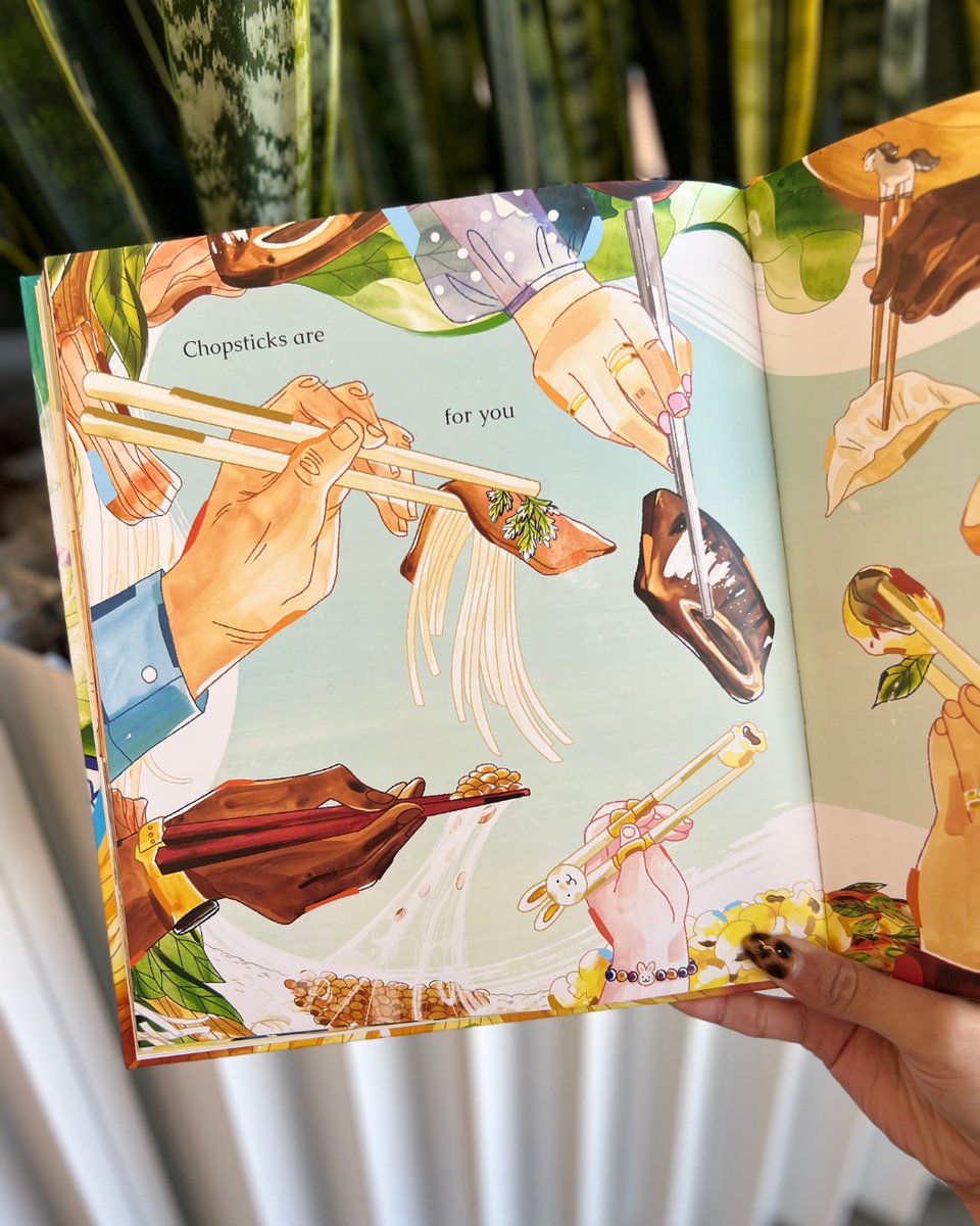 ChronicleKids's tweet photo. Let's look through Chopsticks Are by @chloeitoward and @lynndoodles 🥢

This meaningful and joy-filled picture book celebrates how chopsticks are used by people all over the world✨

Pre-order here: https://t.co/nThnHCRPpQ https://t.co/A538vQxrcP