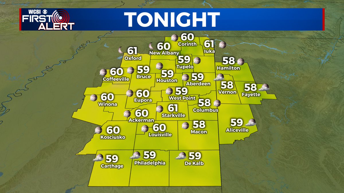 WCBI Weather tweet media