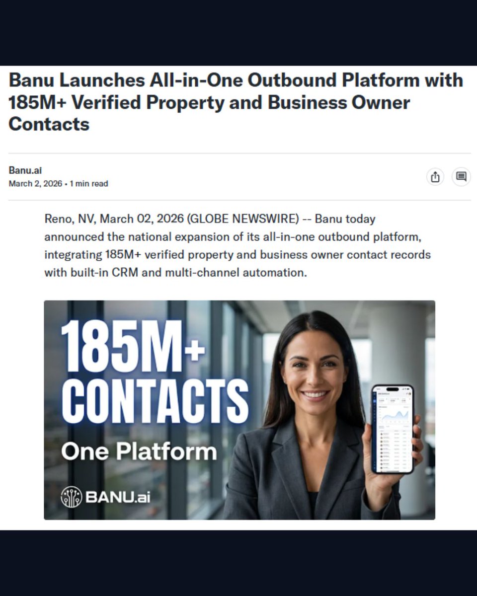 builtforbrokers's tweet photo. Stop stitching tools together.

Everything you need. One platform.

Try it free.

#BanuAI #SalesTools https://t.co/lQDpMEYQVo