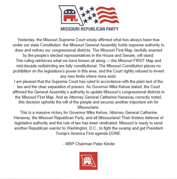 Missouri GOP tweet media