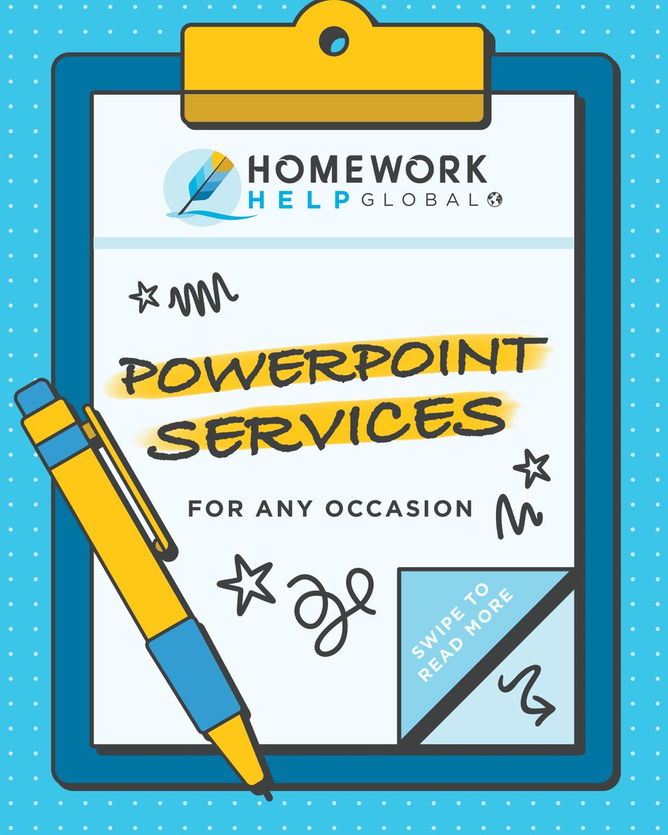 HomeworkHelpInc's tweet photo. Need a PowerPoint that actually gets your point across? Homework Help Global creates polished, visually strong presentations for school and work—clear content, clean layout, and engaging design that leaves an impact. Message us today. https://t.co/HvLKkiN89s