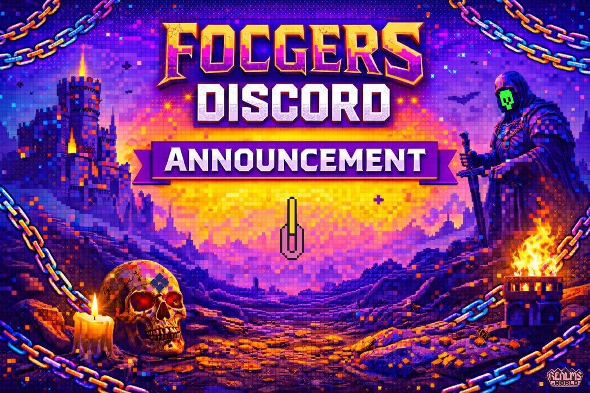 FOCGERS's tweet photo. 📺 FOCGERS DISCORD 📺

my new home 🥰
yours too, if you’re gaming onchain

but that's not all:
🧠 alpha if you're paying attention
🎮 tournaments loading
🎬 creator program loading
📖 guides loading
featuring @LootSurvivor (for now 😏)

join today · link below · show up https://t.co/G7IoYaEw3z