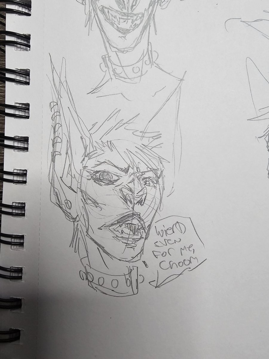 Skulduggery_Tom's tweet photo. Geting use to actually drawing expressions
#sketchbook
#art
#practice
#characterart https://t.co/qeoH1taFyc