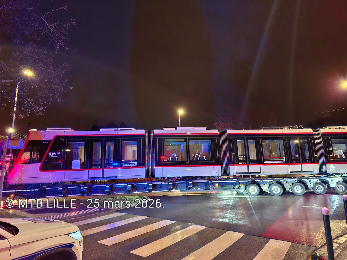 INFO MTB LILLE

La nouvelle rame de tramway ALSTOM Citadis arrive au dépôt des Rouges Barres !