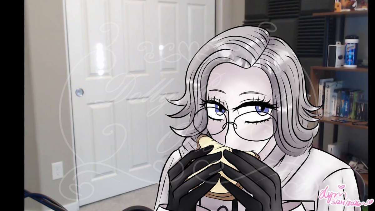 dollprincessoll's tweet photo. Comm for my brother @Beefbof1 ! It was recently revealed at a panel that Eito's fav sandwich is "nothing" ... like. Just two slices of bread. SO of course I had to redraw that one picture of Jerma taking a bite out of a burgie but with Eito. It's So Good ..!
♡♡
#fanart #thllda https://t.co/kSt89dIuji