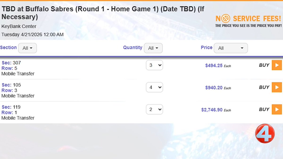 As the Sabres are poised to end their 14-year playoff drought, fans are excited and scammers may be looking to take advantage of that excitement.

Report suspected scams: bit.ly/3Abmzb3.

🔗 Read more: bit.ly/4lNNGRW