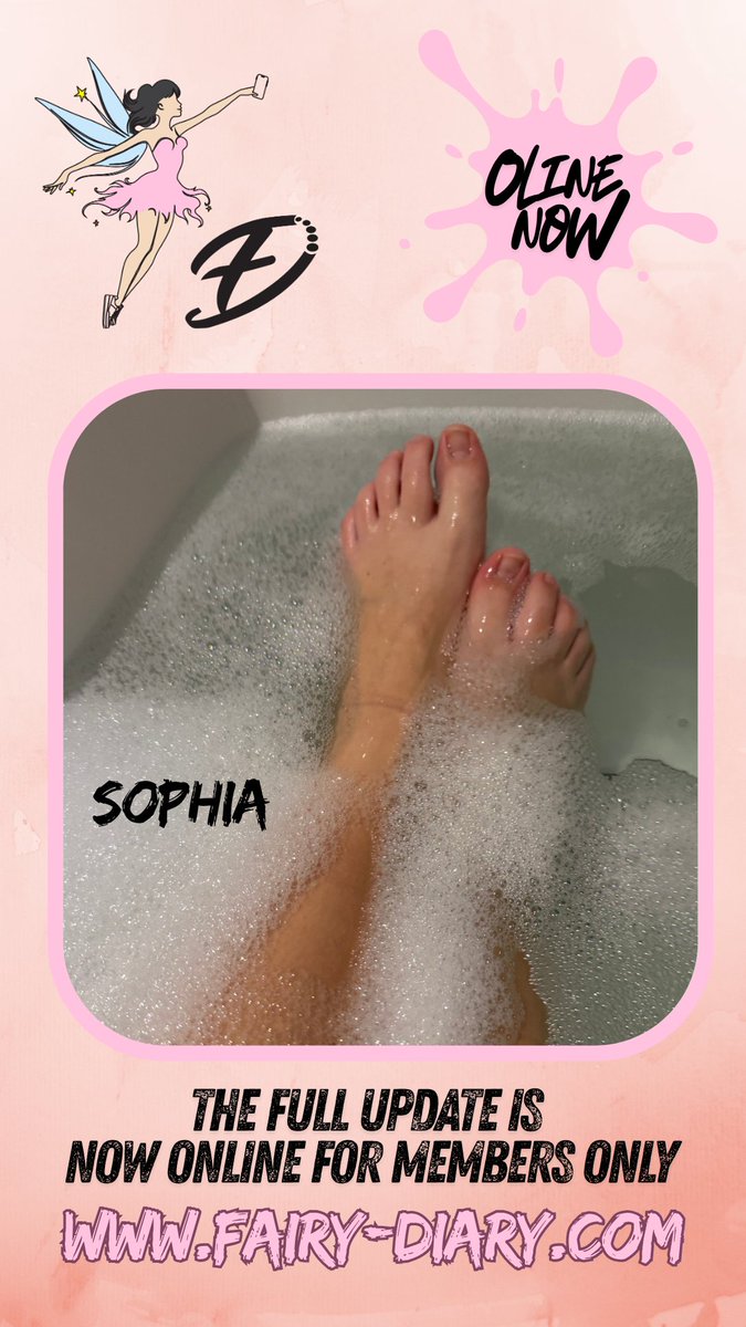 fairy_diary_com's tweet photo. Today's member updates are now exclusively online in the member area 😘 Selina is wearing white snake socks and her old Vans. And Sophia shares the first pictures from the bathtub, showing off her beautiful feet and legs 😍 #fairydiary #fairy #diary #feetmodel #bathtube #vans #sneakersocks
