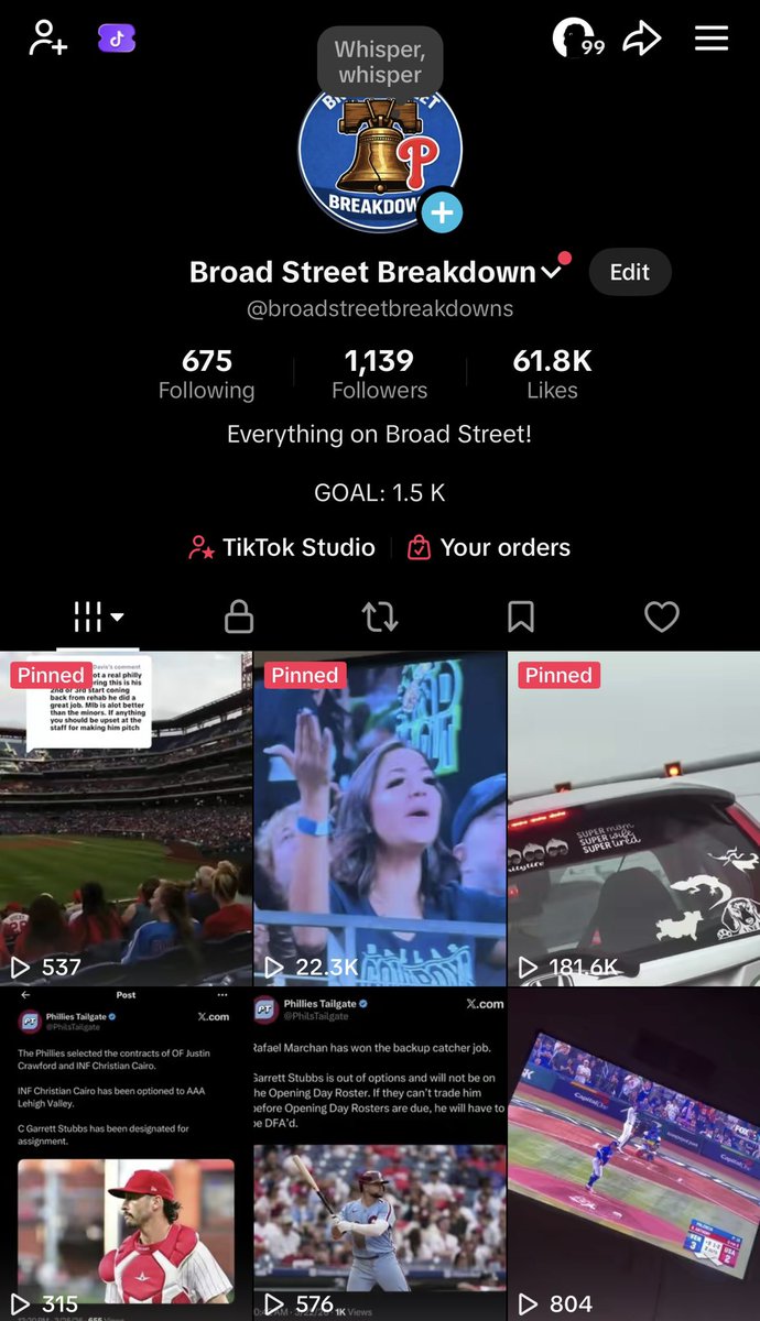BroadStBrkDown's tweet image. What’s up everyone! Figured I’d make a twitter page for more connection with followers! 

Go drop a follow on TikTok if you’d be so kind, and GO PHILS!! #Phillies