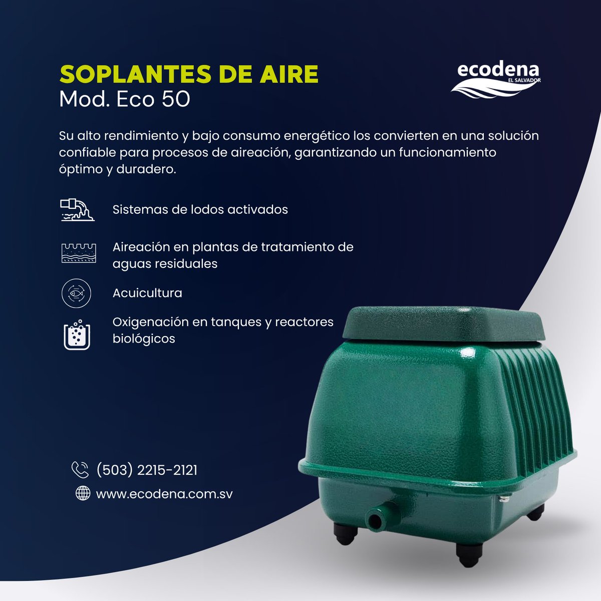 ecodenasv's tweet image. Potencia tus sistemas con aireación eficiente 💨💧
ecodena.com.sv | info@ecodena.com.sv | +503 2215 2121
¡Optimiza tu operación hoy mismo! 🚀

#ElSalvadorIndustrial #Ecodena #SoplantesDeAire #AireacionEficiente #TecnologiaAmbiental #IndustriaSV #SolucionesSostenibles