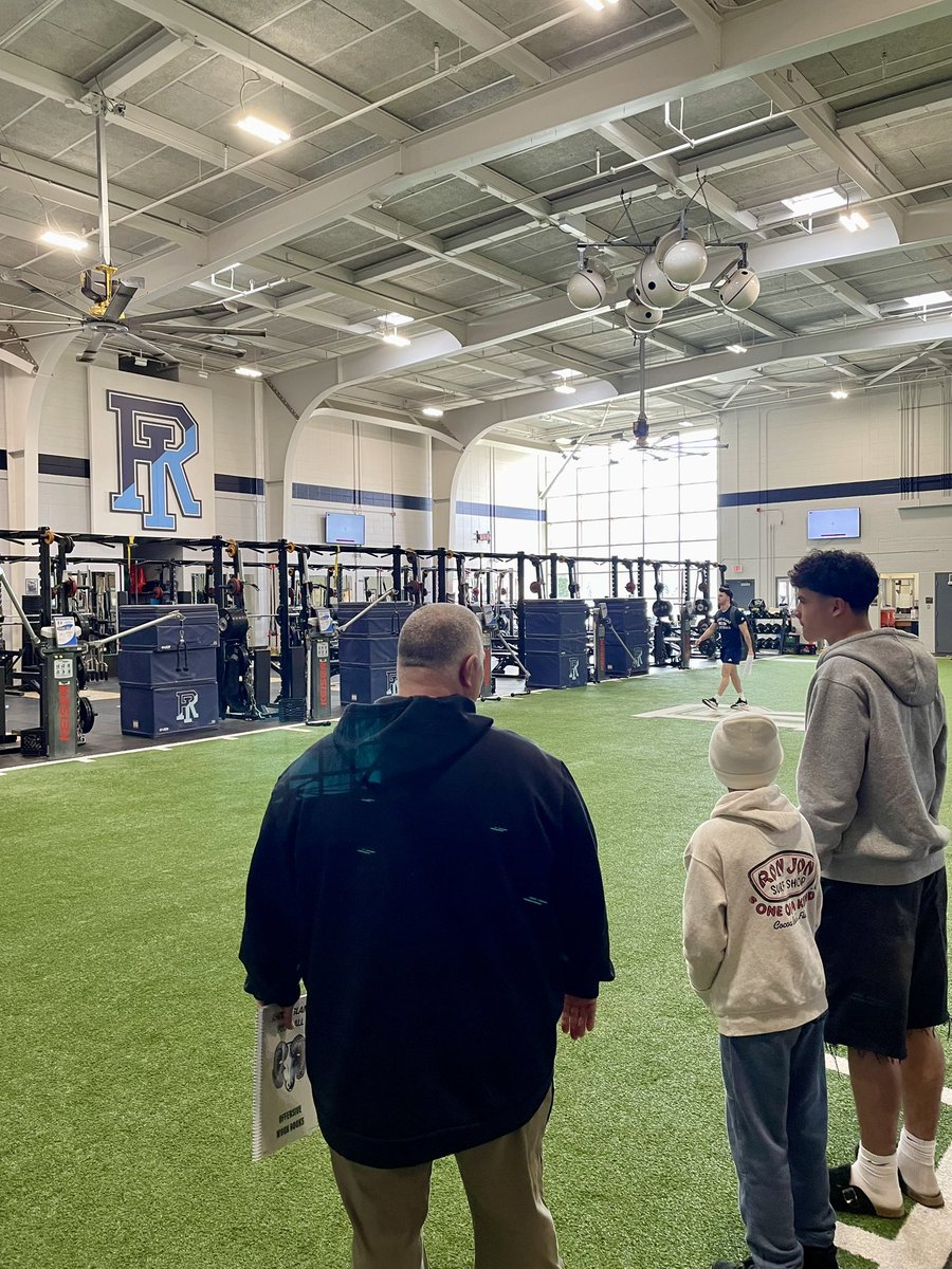 Timothy_Cox2028's tweet photo. Grateful to be able to visit @RhodyFootball .  Thank you @coachflem @Coach_Loftus https://t.co/998YXXiRe1