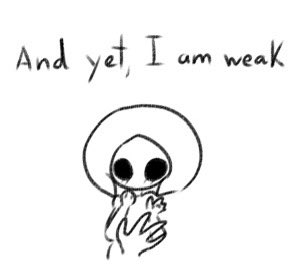 milwkwy_art's tweet image. Weakness 

#hollowknight #silksong #phantom #lace