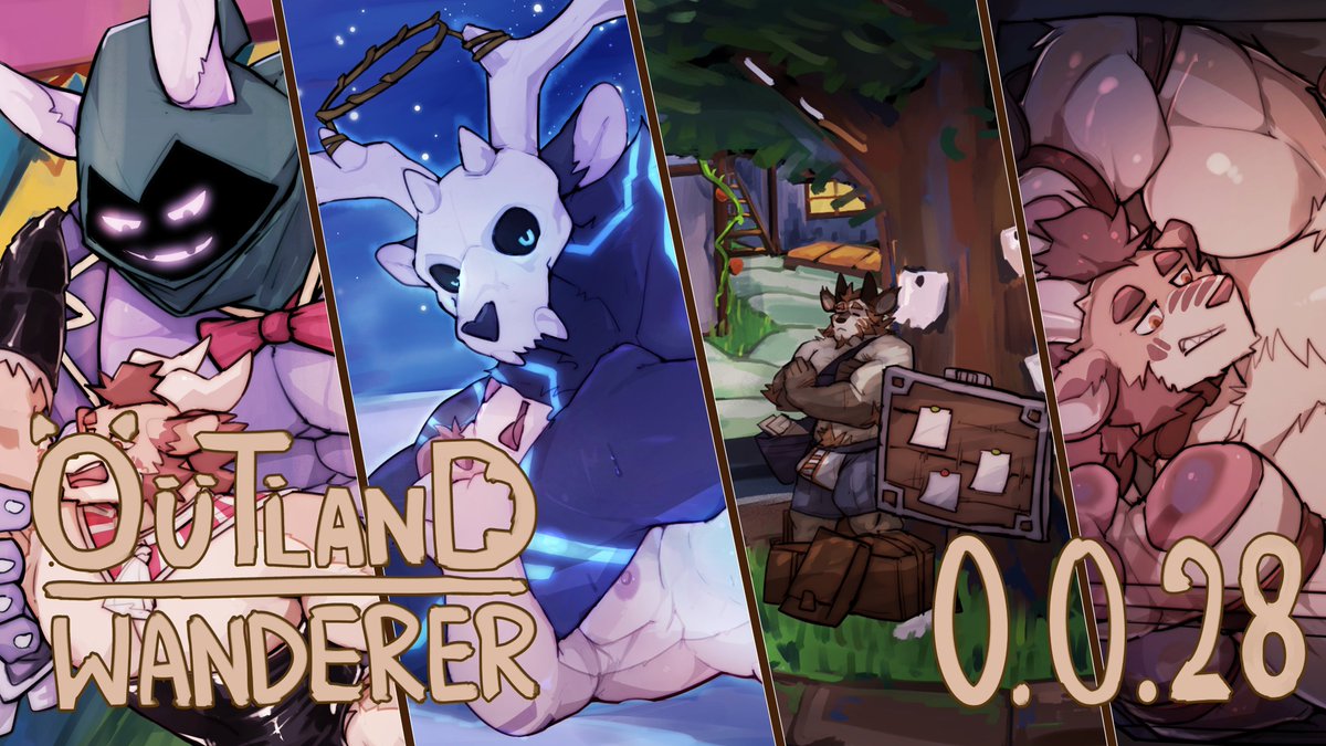OutlandWanderer's tweet photo. Outland Wanderer v0.0.28 is now available! 🥳Getting 3 new scenes and a whole new Courier System! Check out our 👋P-ay👋tree 👋on👋 now!  v0.0.27 is now public on Itch! https://t.co/074Bh4GfLy