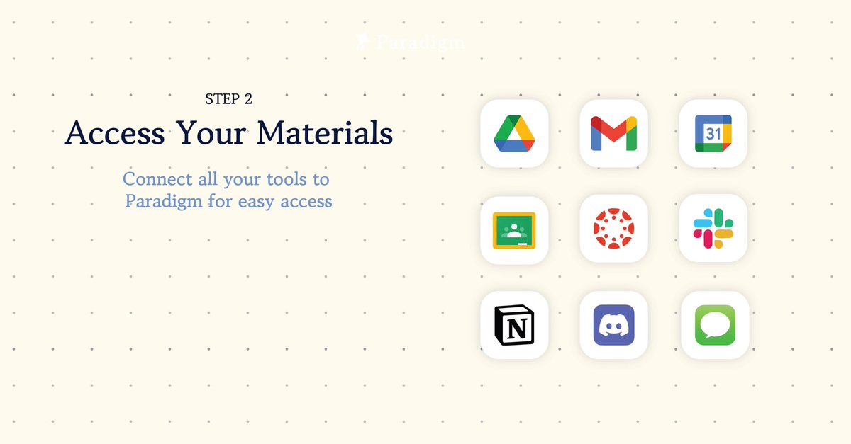 ParadigmStudy's tweet photo. Getting Started with Paradigm in 3 Steps:
Bring your preferences, tools, and goals,
and Paradigm builds a learning experience tailored entirely around you.

Start now: https://t.co/JQRLVTHoIr
#ParadigmStudy https://t.co/X9kyuIA9Pb