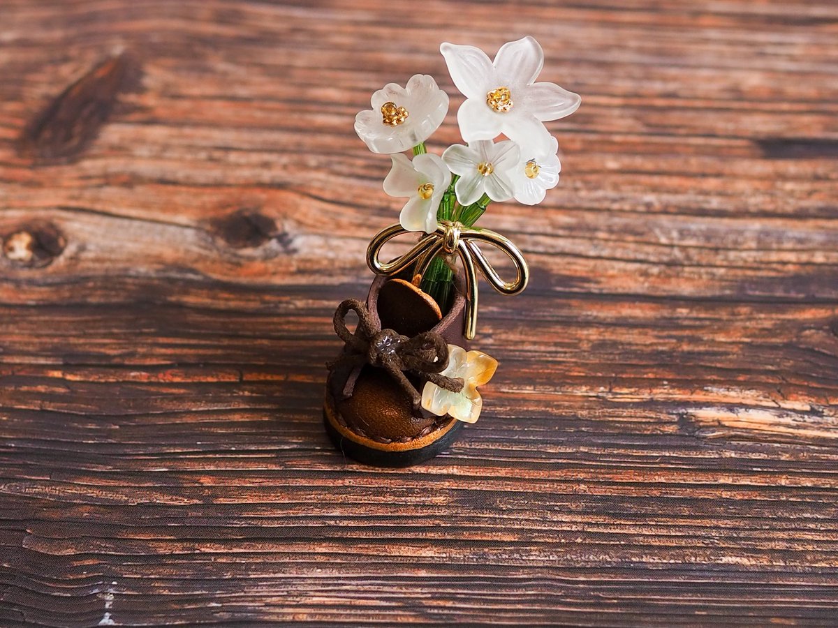 ビーズのお花の花束を作りました💐