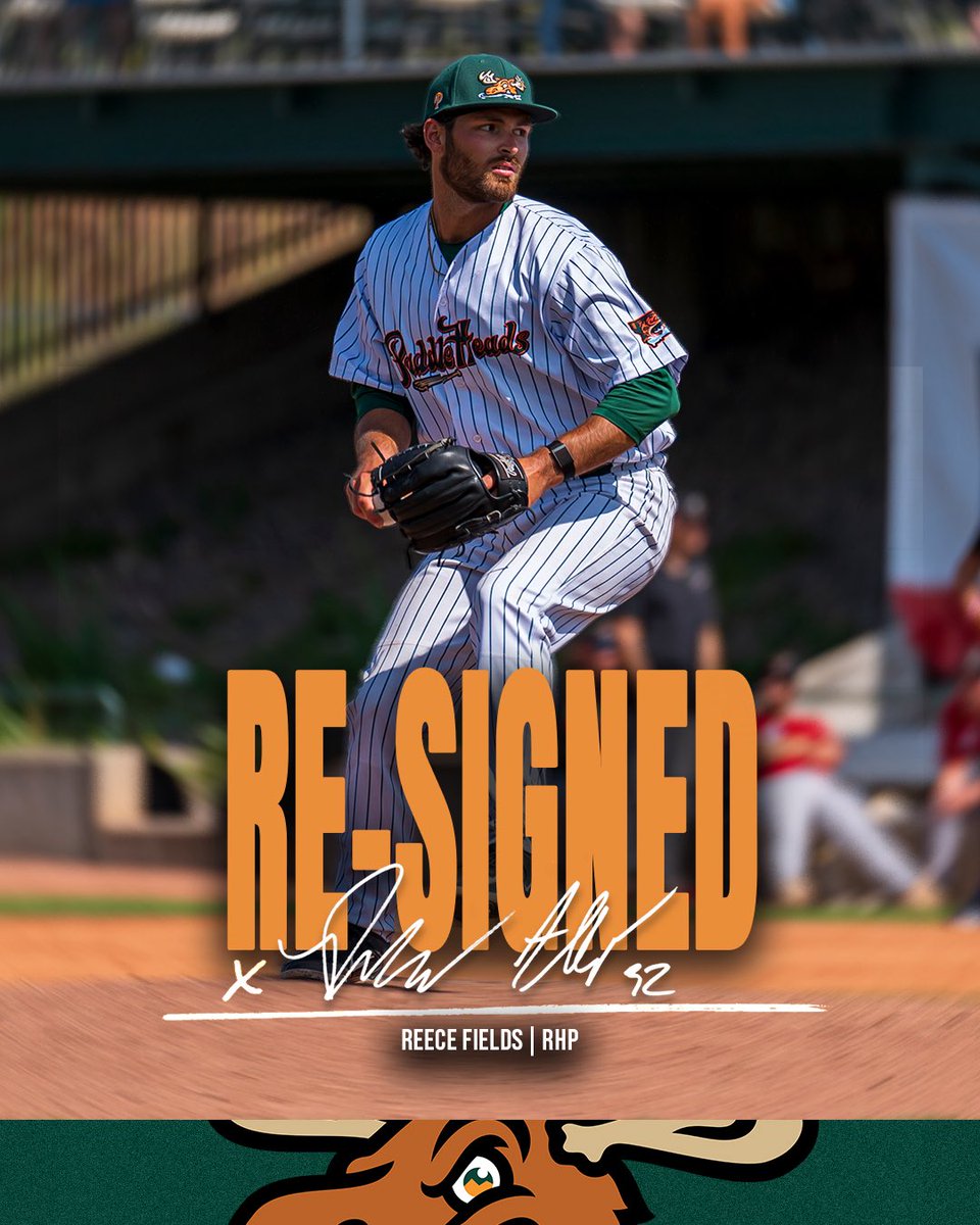 GoPaddleHeads's tweet photo. RE-SIGNED ✍️

@fields_reece is back for his 3rd year as a Paddlehead, and looks to build on his impressive 2025 campaign 🔥

#PaddleUp #GoPaddleheads https://t.co/tyeRdE3H3P