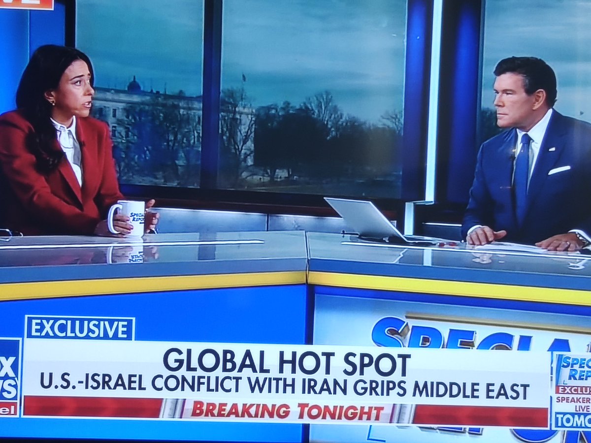 DrRadDan's tweet photo. @BretBaier does it again! Bravo Bret. Now if only the rest of the US and the world would listen to the people in the neighboring nations of Iran, there wouldn't be no negative reporting of how bad the Trump administration ruined the US reputation in the world. Instead, POTUS is probably prevented us from suffering a major embarrassment and defeat by a sneak attack from Iran.