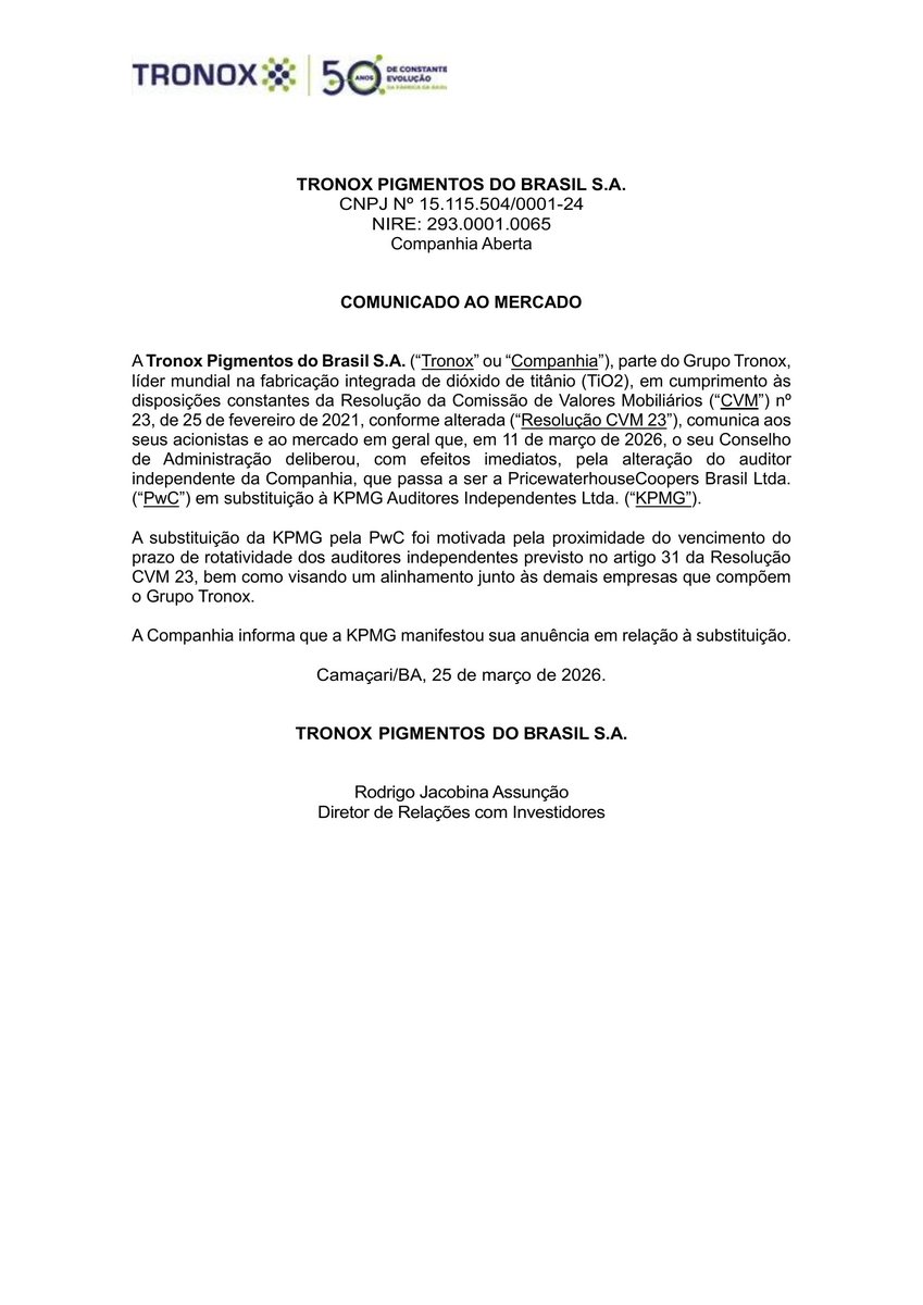 CalixtoCapital's tweet photo. #CRPG5 | CRISTAL | Comunicado ao Mercado https://t.co/fypd64g7Rl