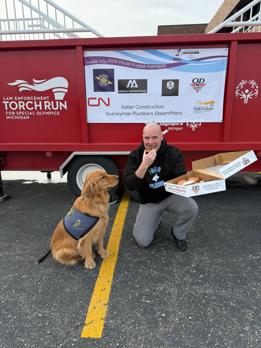 QualityDairy's tweet photo. We’re proud to support the Michigan State Police Polar Plunge for Special Olympics Michigan. 💙

Quality Dairy was happy to donate donuts to help fuel the brave participants taking the plunge for a great cause! https://t.co/fxoelNOUMd