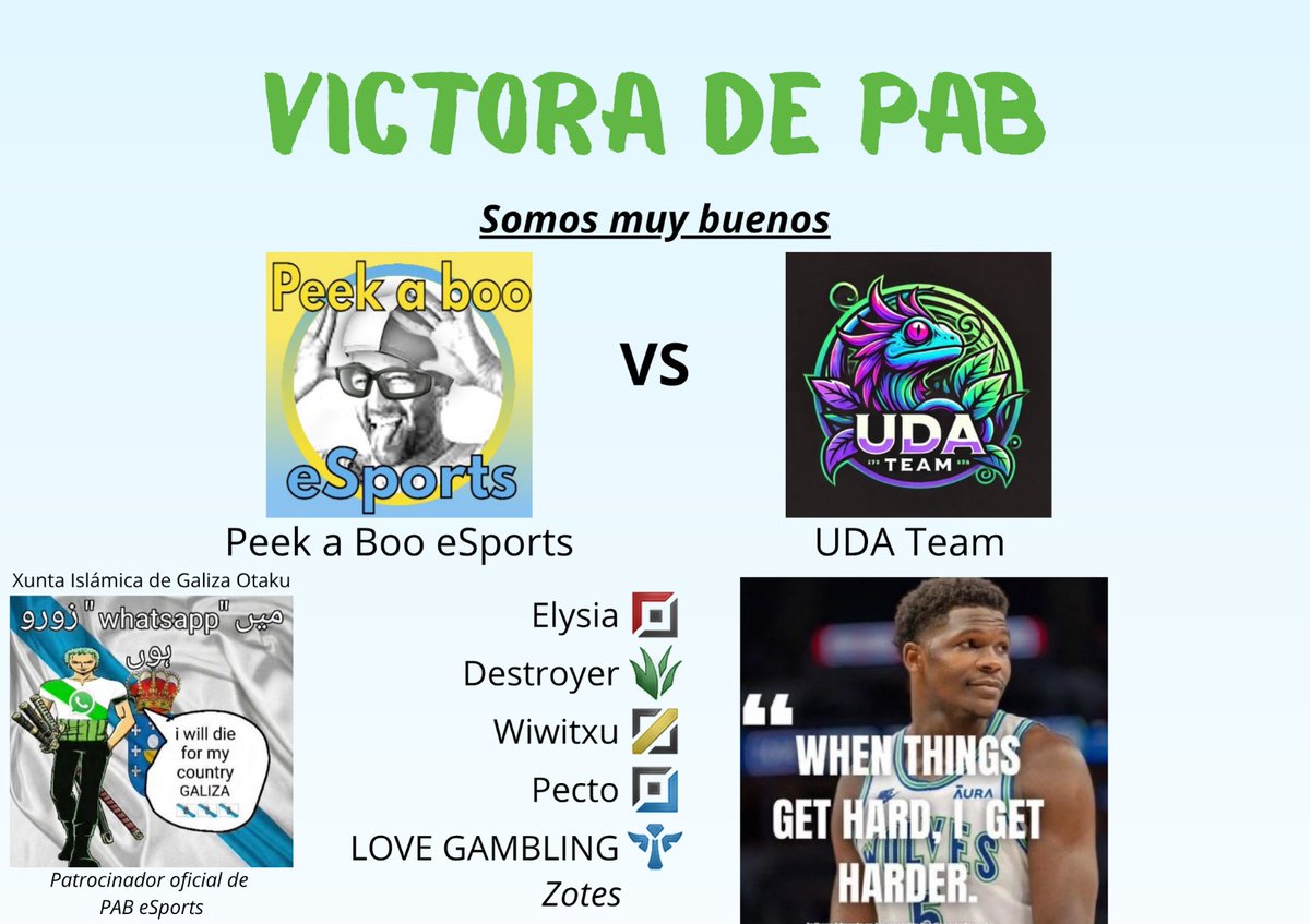 PABeSports's tweet photo. GENTE LO HICIMOS 2-0🔥🔥🔥🔥🔥

Ggs @UDA_Team fue un placer❤️ https://t.co/Ah5smF1Eey