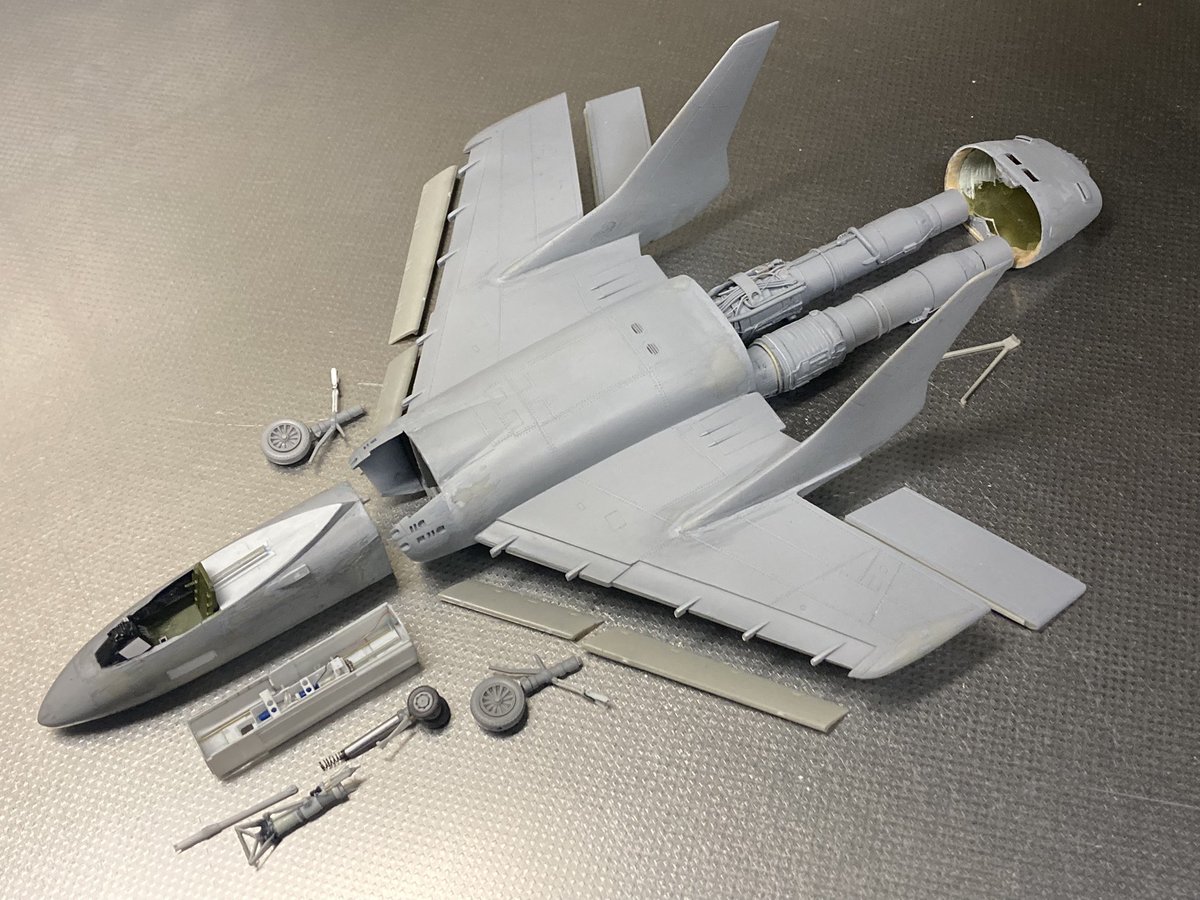 Hobby Craft 1/48 F7U-3ここまで3年楽しめてます
