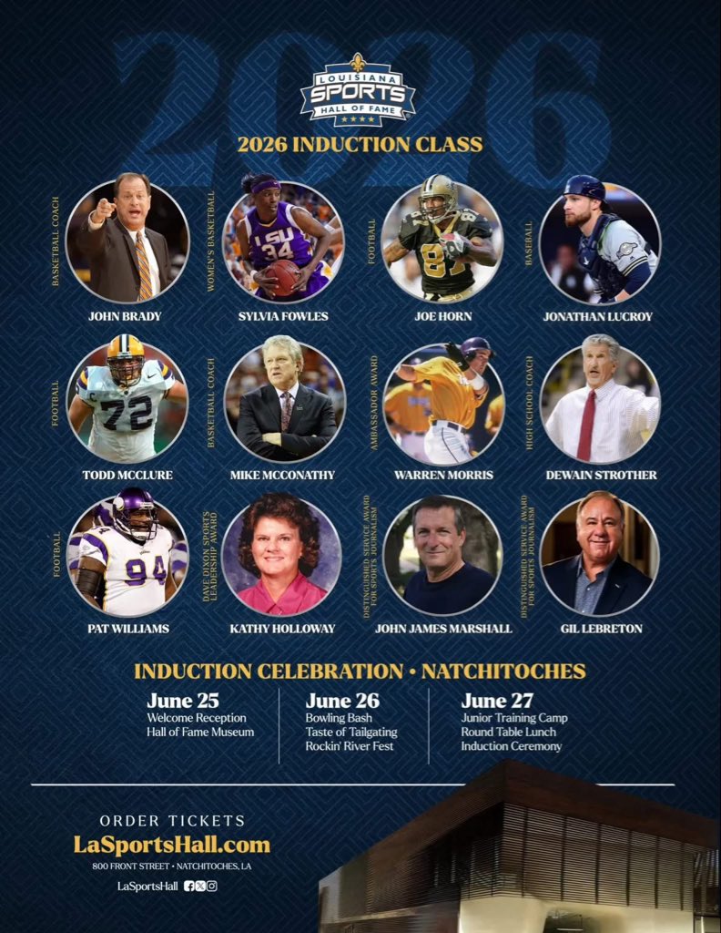 Louisiana Sports HOF tweet media