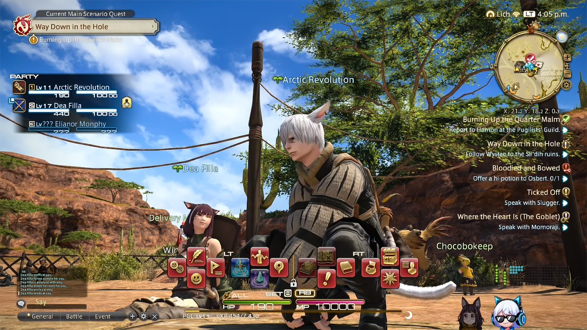 ArcticRev's tweet photo. Thank you for those that came to @RealDeafilamor and I's first genuine day of getting to play FF XIV!  I may or may not have caused several people in chat to collectively lose their minds over my terrible MMO gameplay, but I'm slowly getting the hang of it lmao. 😂 https://t.co/YsHFvf5zCs