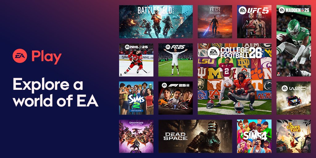 EA Play tweet media