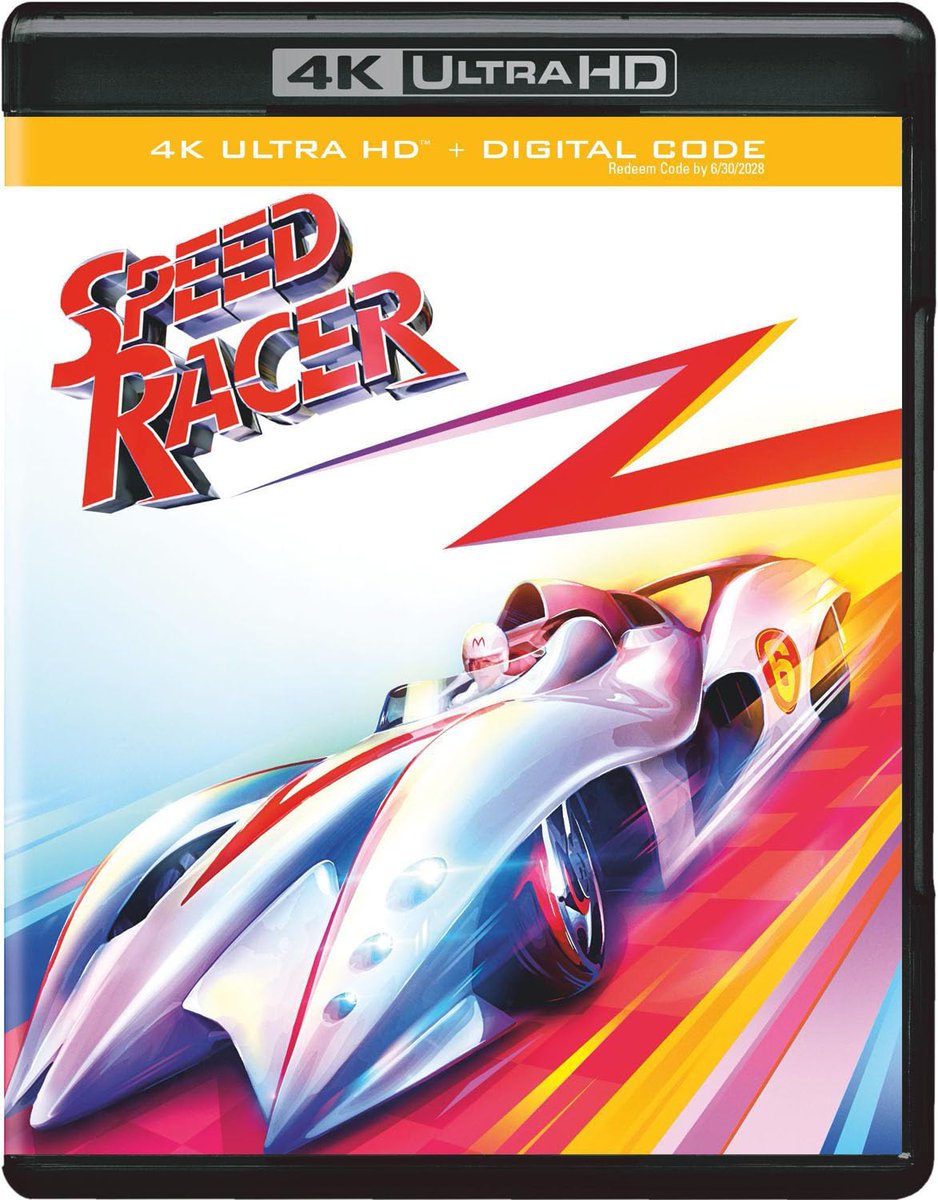 BillHuntBits's tweet photo. Gotta say, I like these covers very much! The Wachowski’s SPEED RACER (2008) hits 4K Ultra HD on 5/19 from @WBHomeEnt in wide release, Steelbook, and UK Collector’s Edition SKUs, with confirmed Dolby Vision HDR and Atmos audio. #GoSpeedGo @thedigitalbits 

Wide Release 4K
https://t.co/w4IBpt4vdC

Steelbook 4K
https://t.co/dOVonRLr5o