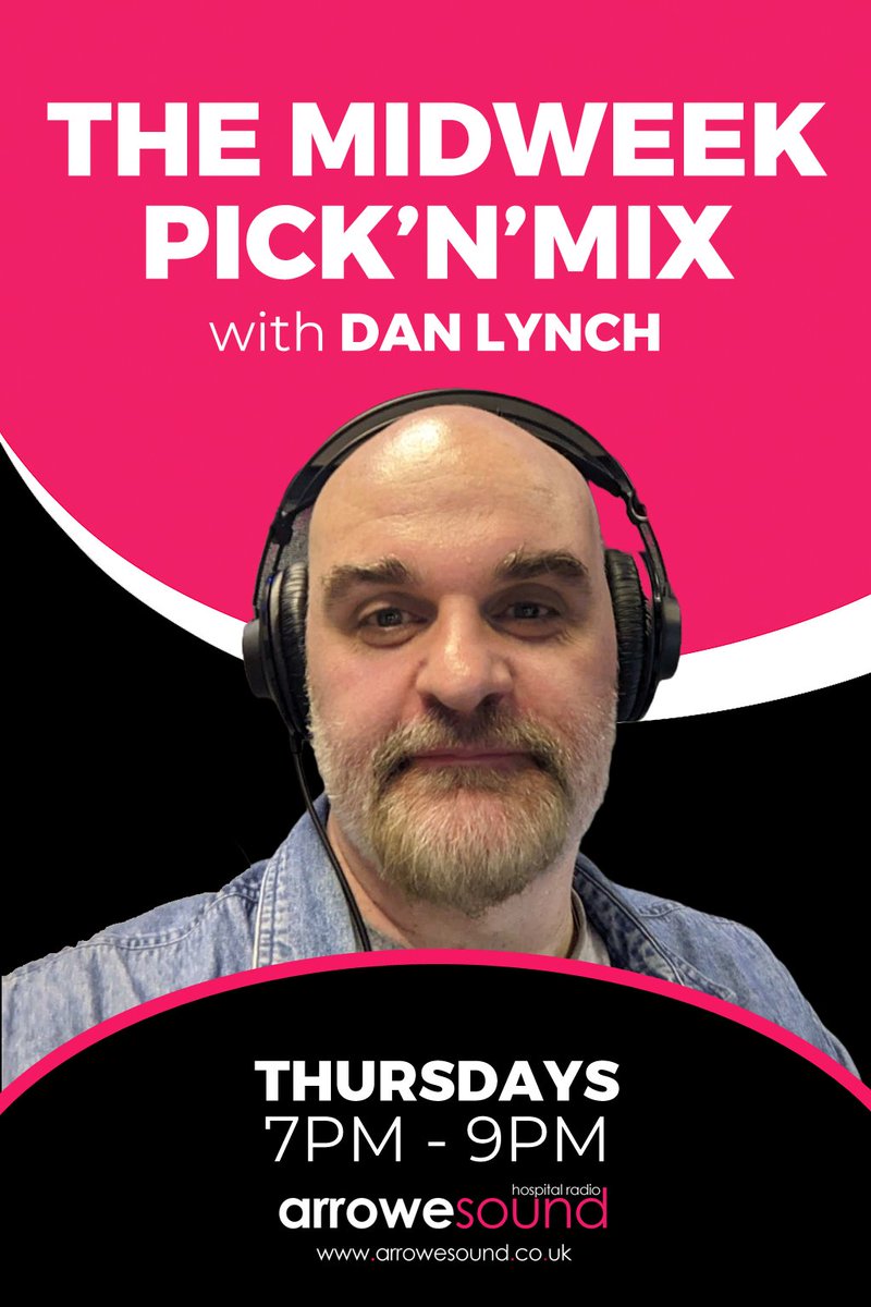 arrowesound's tweet photo. 🎶 Tonight on Arrowe Sound!

Dan Lynch is back with The Midweek Pick &amp; Mix 🕖 7–9pm

Listen on your smart speaker ("Launch Arrowe Sound"), via TuneIn &amp; GetMeRadio, or online 👉 https://t.co/CIMKFelqqb

#ArroweSound #NowPlaying #Wirral #Radio #OnAir https://t.co/7T49sduvoY