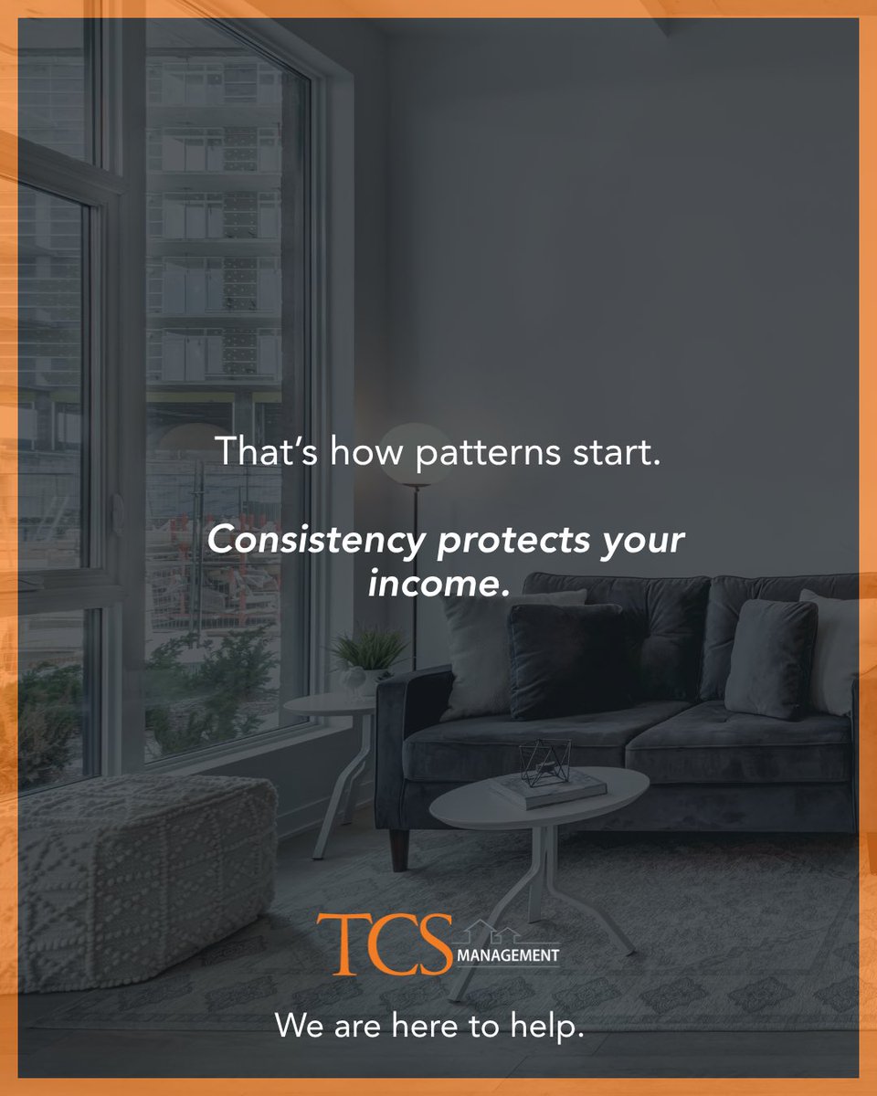 TCSmanagement's tweet photo. One late payment becomes a pattern faster than most landlords expect. And patterns compound quickly when there's no system in place to address them early.

We track payment behavior, enforce lease terms consistently, and handle the conversations that protect your cash flow before small issues become major problems. That's not just efficiency. That's income protection.

Property management isn't about reacting to what's already gone wrong. It's about the systems that prevent it in the first place.