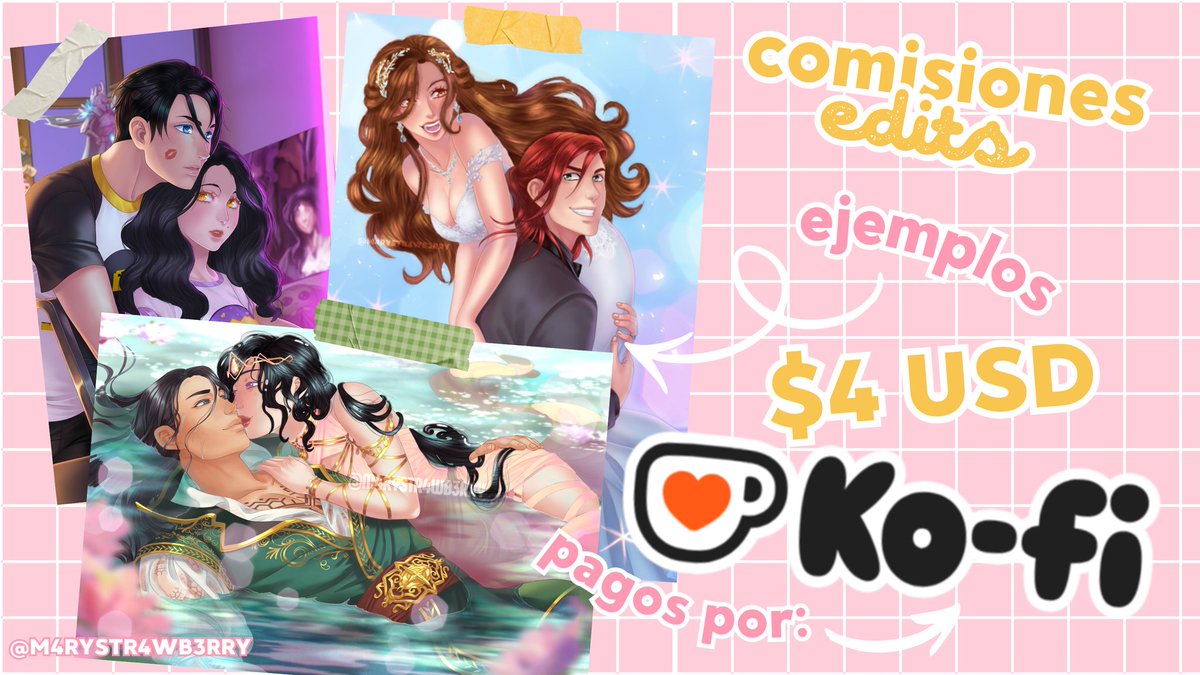 ⋆. 𐙚 ˚𝙢𝙖𝙧𝙮 🍓 ꪆৎ ˚⋅ comms open !! ⭐️ tweet media