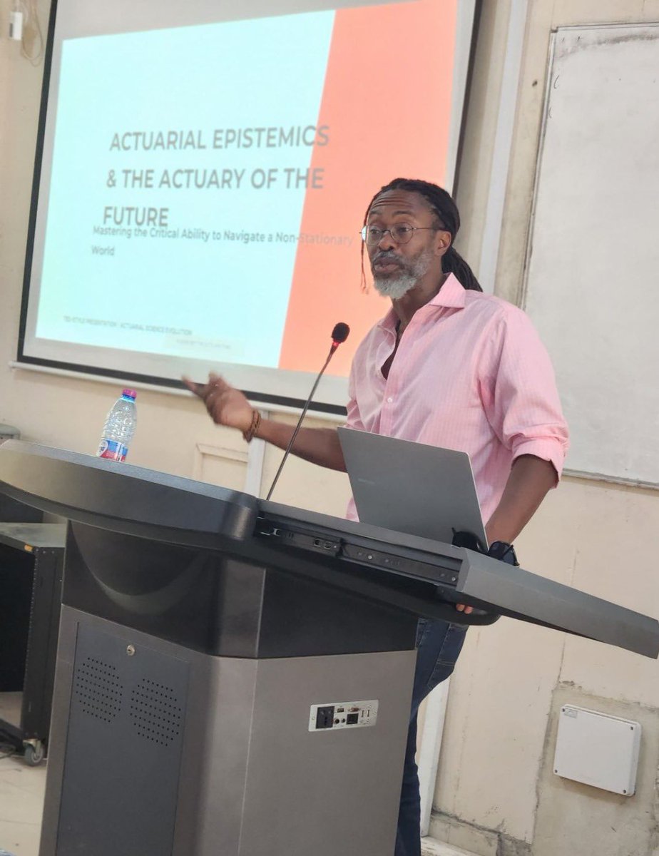 assaknust's tweet photo. Last week, Mr. Tetteh Otuteye, FCAS, inspired KNUST students on navigating tech changes in actuarial science at “The Actuary of the Future” lecture 💡 
Here are a few shots from the event📸🔥
#TheActuaryOfTomorow #RiskIsOpportunity https://t.co/nwOmtd98In