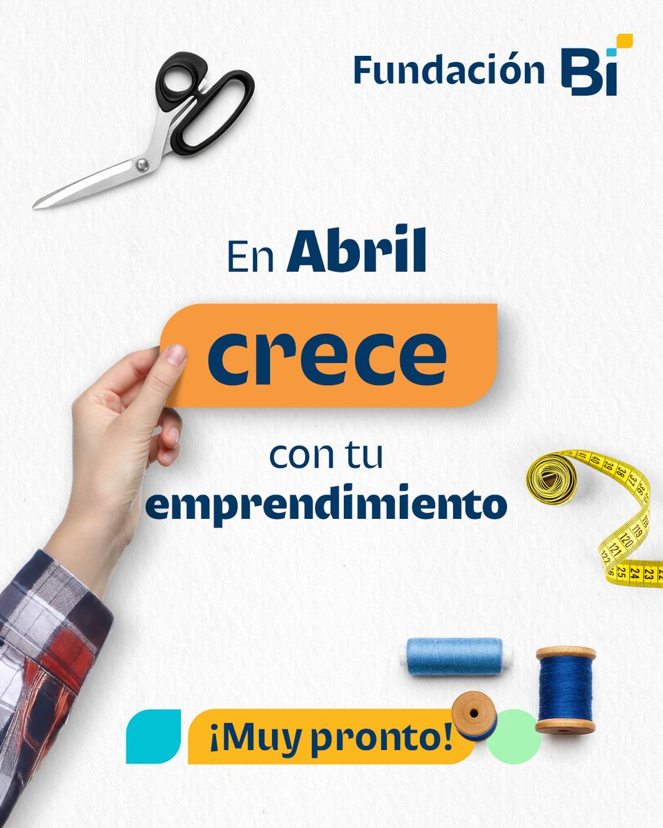 ¡El hilo que une tus ideas! 🧵✨​

Este mes conecta tu talento con el conocimiento que necesitas para que tu emprendimiento siga creciendo.​

¡Prepárate! ⏳​

#MesDelEmprendimiento #FundaciónBi