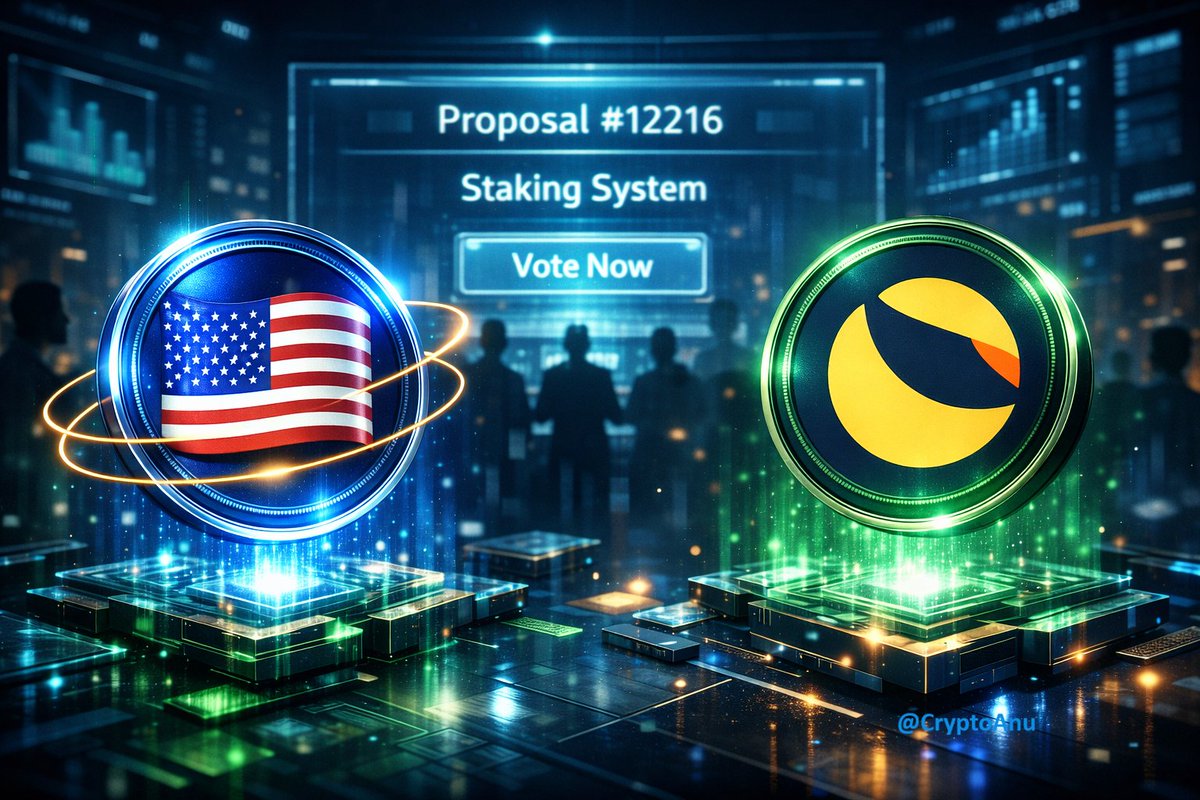 CryptoAnu_'s tweet photo. 🚨 NEW $LUNC / $USTC PROPOSAL JUST DROPPED

A major shift is being discussed right now:

#USTC staking on Layer 1.

Not hype.
Not speculation.
Actual utility.

This could redefine USTC’s role inside the ecosystem.

#CoinEx #CoinExCreators 

🧵👇 https://t.co/XaRvGNMGGN