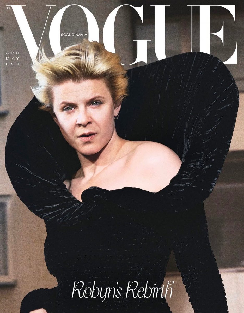 ZamiriSource's tweet image. Robyn looking like the real deal for the cover of Vogue Scandinavia, shot by Aidan Zamiri