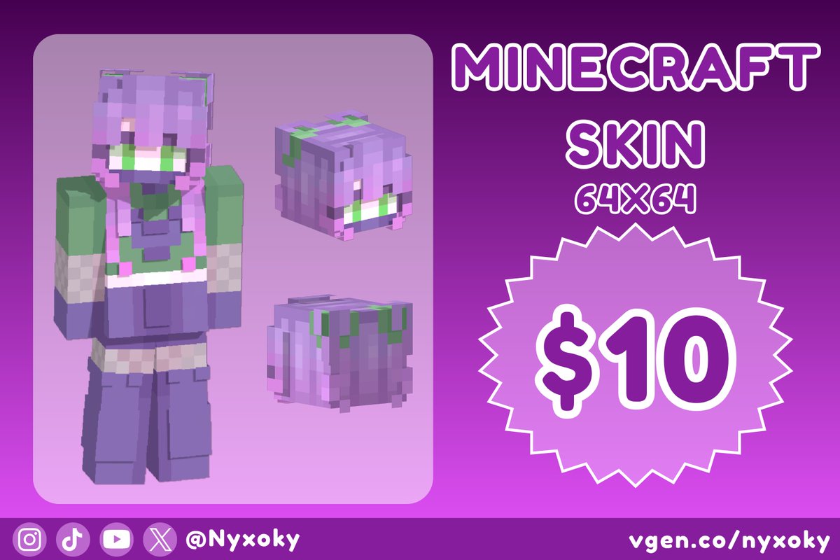 Nyxoky 💜⚠️ | Vtuber | Vgen Artist tweet media