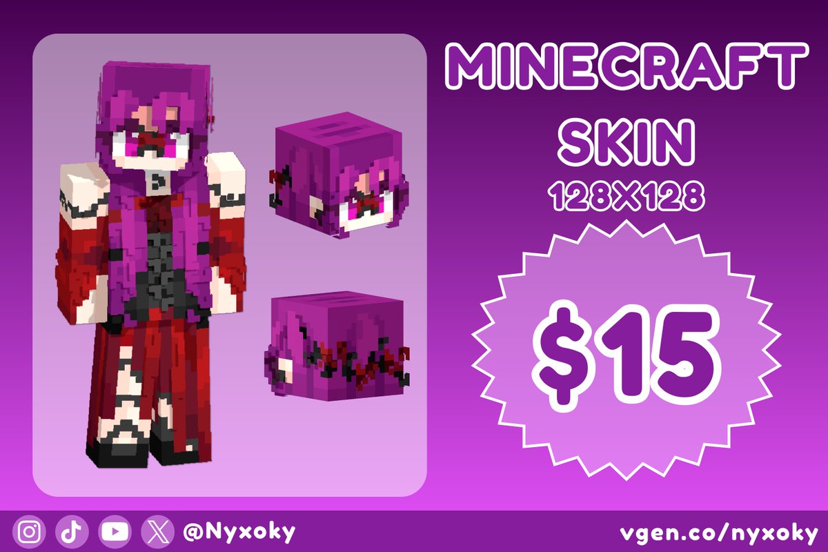 Nyxoky 💜⚠️ | Vtuber | Vgen Artist tweet media