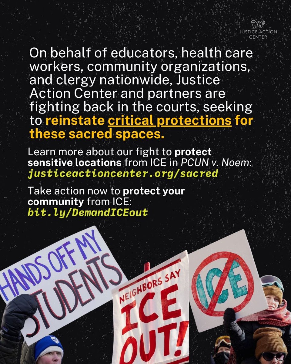 Justice Action Center tweet media