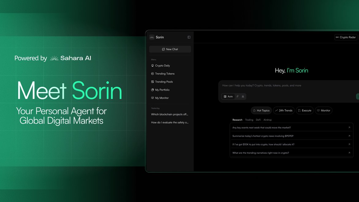 HeySorinAI's tweet photo. Most investors are juggling:

• Twitter
• Discord
• TradingView
• 4 dashboards
• 10 other tabs

Sorin replaces all of it with one interface.

Get early access:
https://t.co/4bR6sHr8SC https://t.co/9hRPTcwr7u