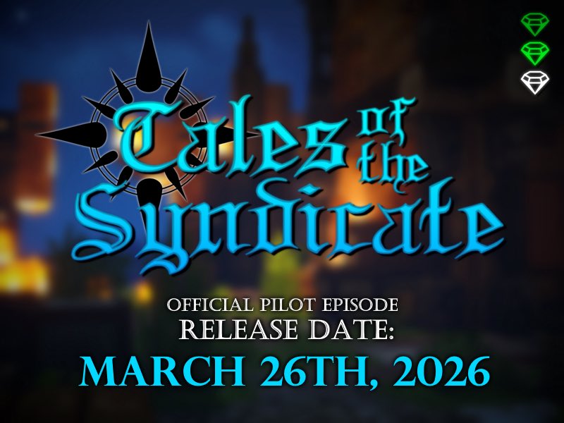 YouCantJustice's tweet photo. Hey Everyone! 👋 

I am super happy to finally announce that the pilot episode for my MCTV series, "Tales of the Syndicate", will be premiering tomorrow on my MCTV channel, YCJ Cinema! (Same day as my birthday too! Wooo!) 🎊 

The episode will go live at 8PM CST! 😄 https://t.co/7FX5ZjohMc