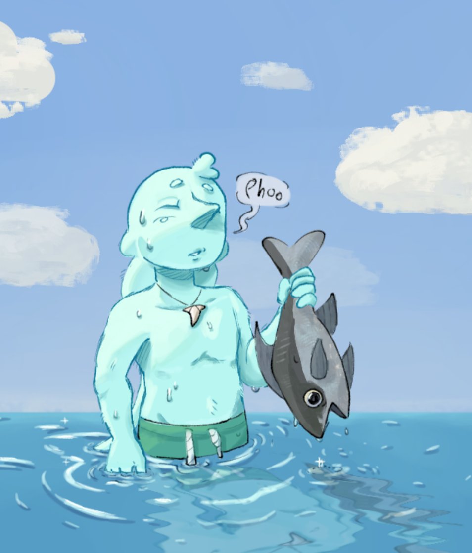 Ally391467411's tweet photo. #Deltarune 
(1/2)
Gotta love a good swim! Especially for a water bird/Addison! https://t.co/aLCesSriJ3