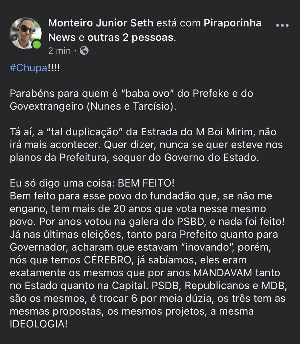 FMLSethSP's tweet photo. Cancelamento da duplicação da Estrada do M Boi Mirim… 
#DeuNoSPTV2 https://t.co/tuRjaKuS3Y