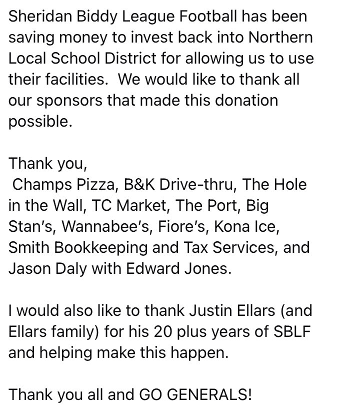 Sheridan High School tweet media