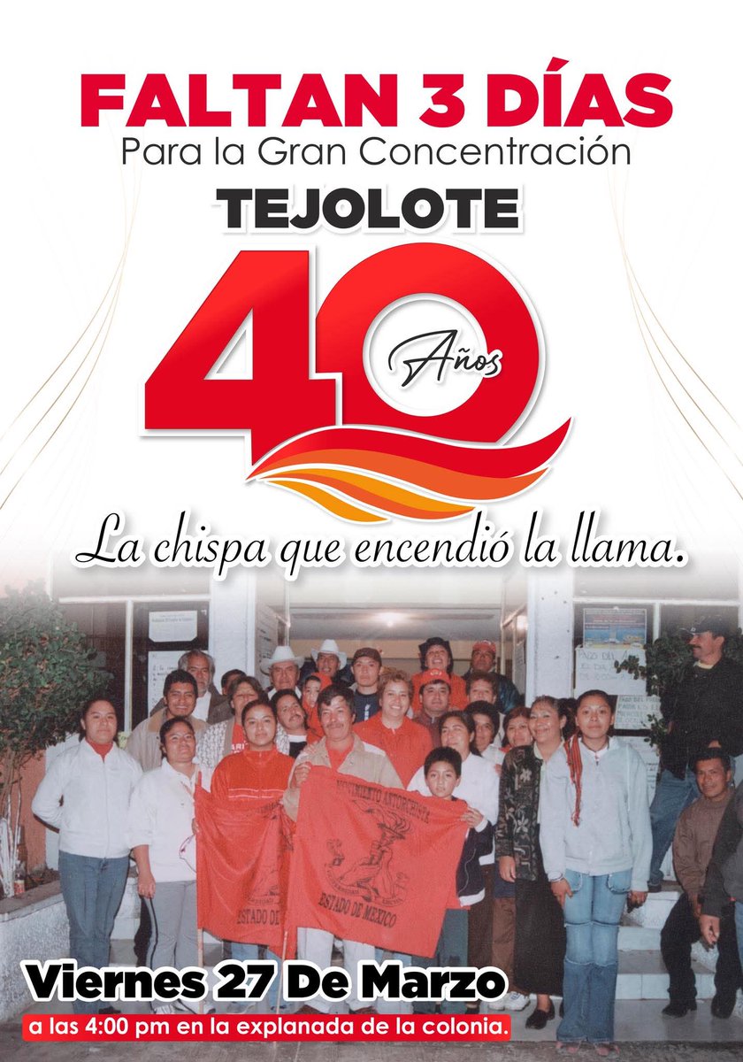 #ElPuebloUnidoProgresa

El tejolote ha sido la muestra de la lucha organizada, donde se reflejan grandes avances que el pueblo ha conseguido.