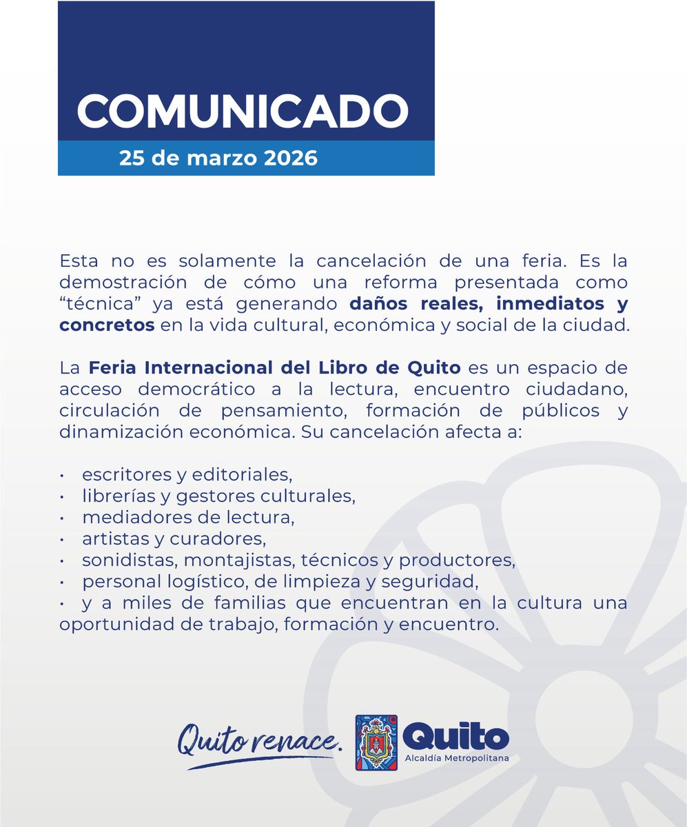 Feria Internacional del Libro de Quito tweet media