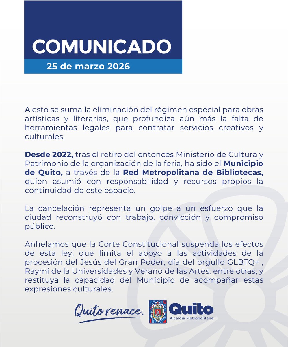 Feria Internacional del Libro de Quito tweet media